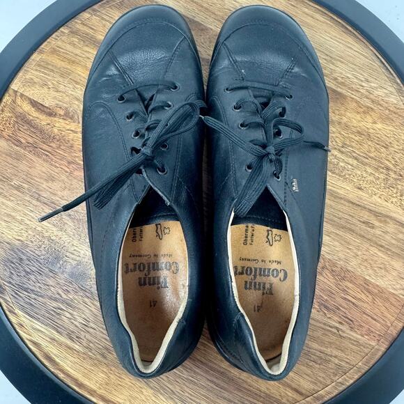 Finn Comfort Shoes Black Leather Hanoi Oxfords Women's Size EU 41/US 10-10.5 - Picture 7 of 11